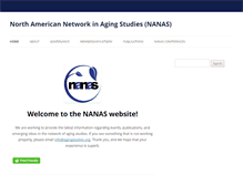 Tablet Screenshot of agingstudies.org